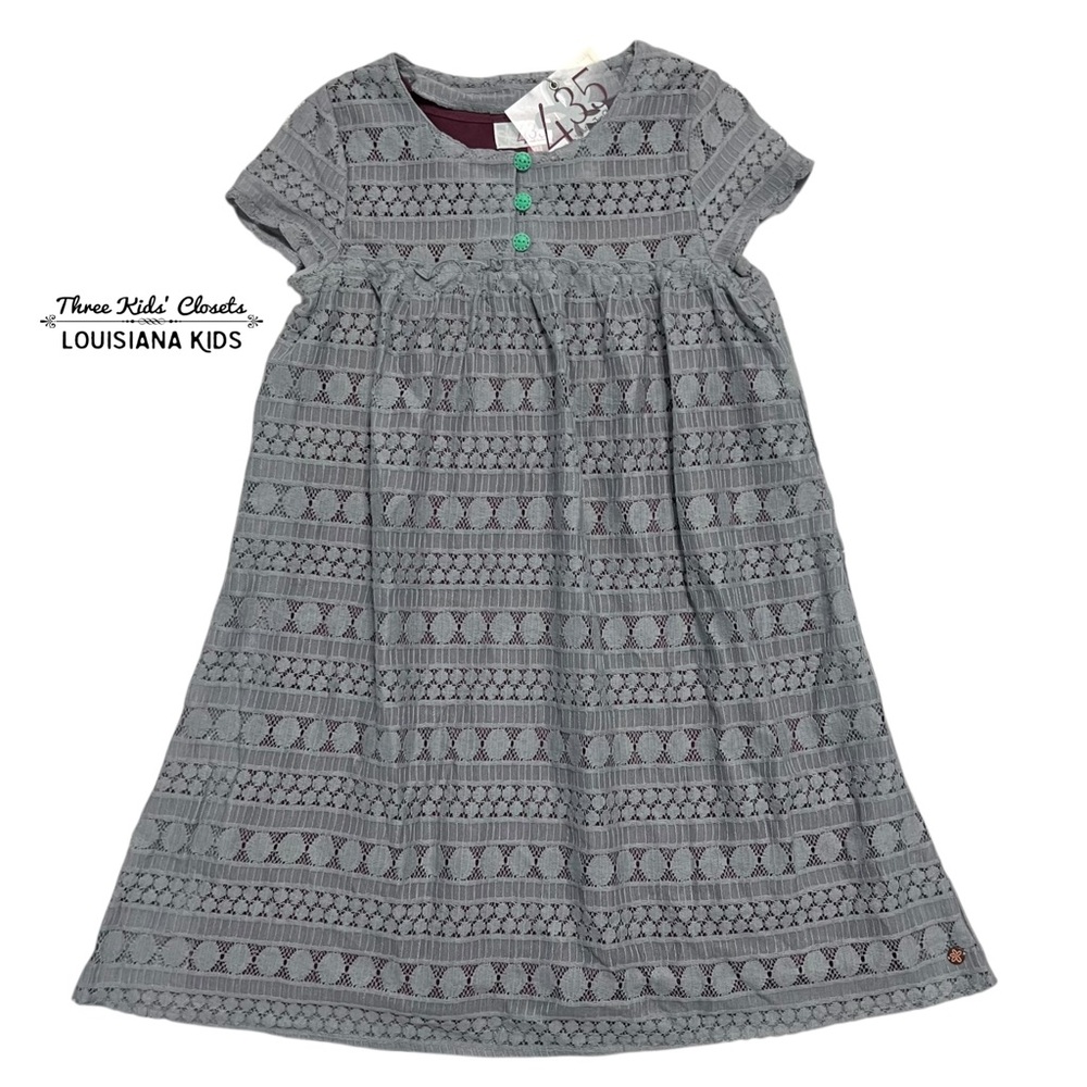 NEW Matilda Jane 435 10Y Once Upon A Time Sovereign Gray Lace Dress